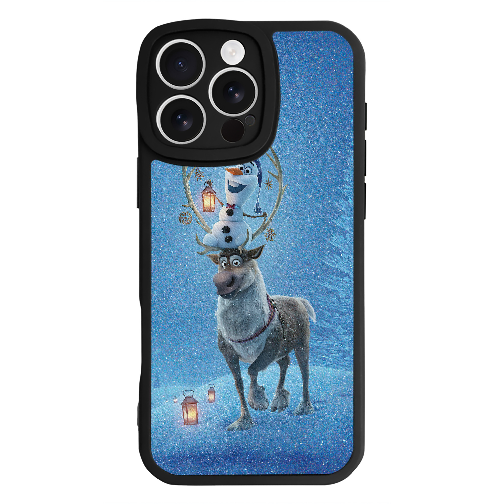 （画像用） アナと雪の女王 アンナ エルサ Frozen Anna Elsa 【iPhone 16シリーズ対応】シリコンスマホケース（レザー調） 材質：シリコン